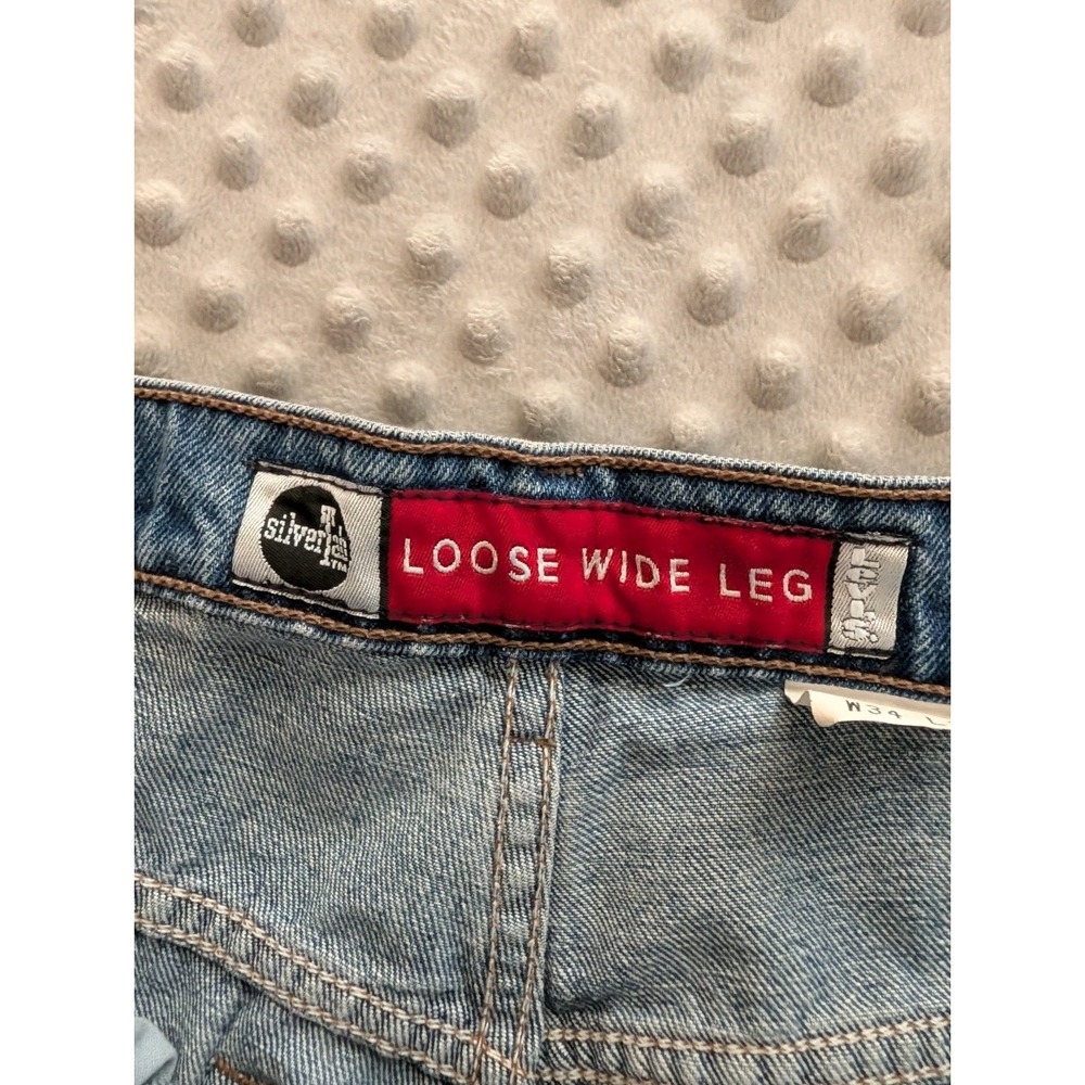 VTG Levis SilverTab Jeans Men's 32x30** Baggy Loose Wide Leg 90s Y2K Denim - Picture 14 of 16